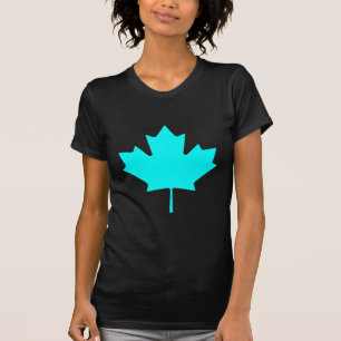 Maple Leaf CyanTransp The MUSEUM Zazzle Gifts T-Shirt