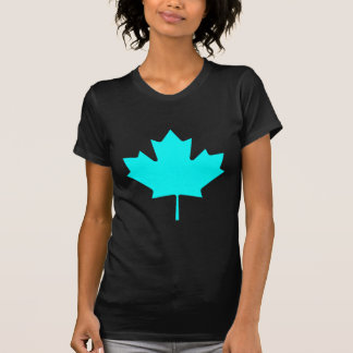 Maple Leaf CyanTransp The MUSEUM Zazzle Gifts T-Shirt