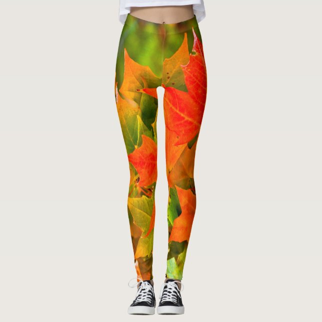 Maple Leaf Dance Leggings (Front)