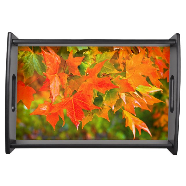 Maple Leaf Dance Serving Tray (Front)