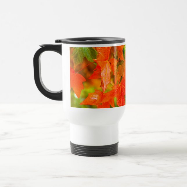 Maple Leaf Dance Travel Mug (Left)