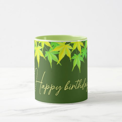 Maple leaf design  mug