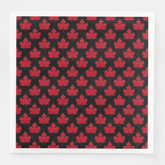Maple Leaf Design Paper Dinner Napkins