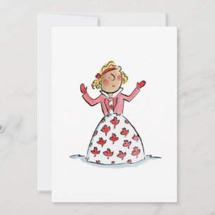 Maple Leaf Dress Invitation