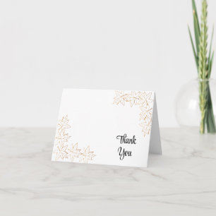 Maple Leaf Edge Bridesmaid Thank You Card