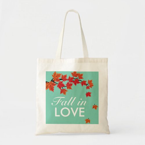 Maple Leaf Falling in Love Autumn Grocery Bag
