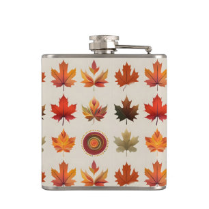Maple Leaf Flask