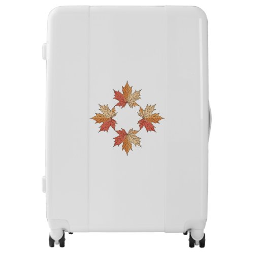 Maple leaf geometry luggage