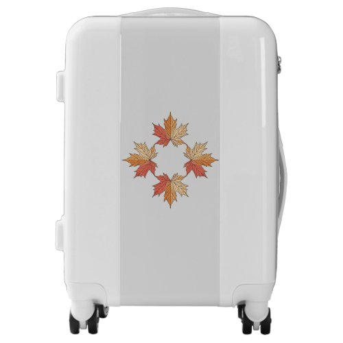 Maple leaf geometry luggage