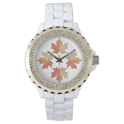 Maple leaf geometry watch