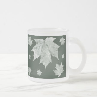 Maple Leaf Glass Mug - Abstract