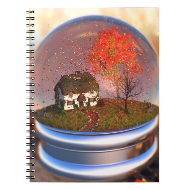 Maple Leaf Globe Notebook (Front)