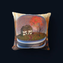 Maple Leaf Globe Pillow