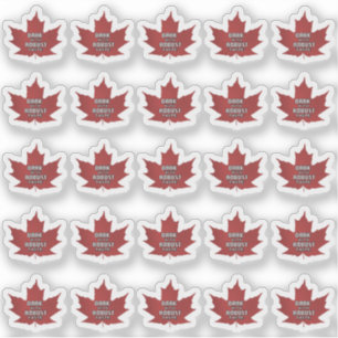 Maple Leaf Grade Dark Robust Taste Sticker