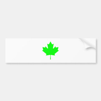 Maple Leaf Green LtTransp The MUSEUM Zazzle Gifts Bumper Sticker