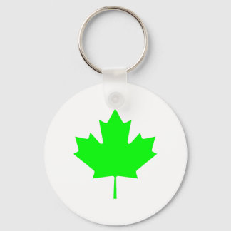 Maple Leaf Green LtTransp The MUSEUM Zazzle Gifts Keychain