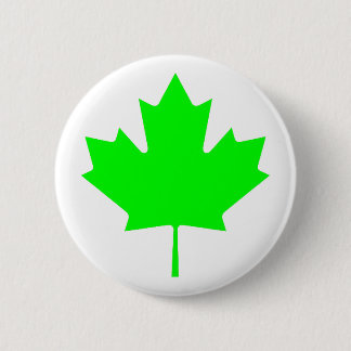 Maple Leaf Green LtTransp The MUSEUM Zazzle Gifts Pinback Button
