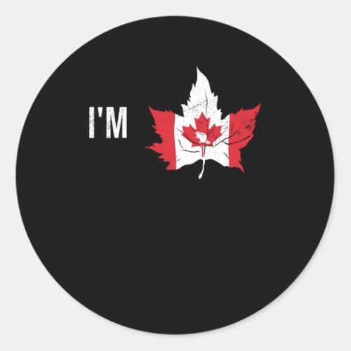 Maple Leaf In Canadian Canadians Canada Day Canada Classic Round Sticker