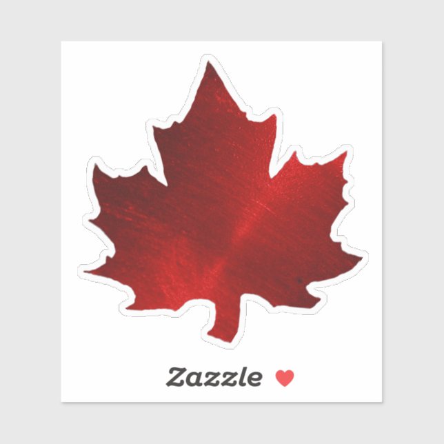 maple leaf jello sticker (Sheet)