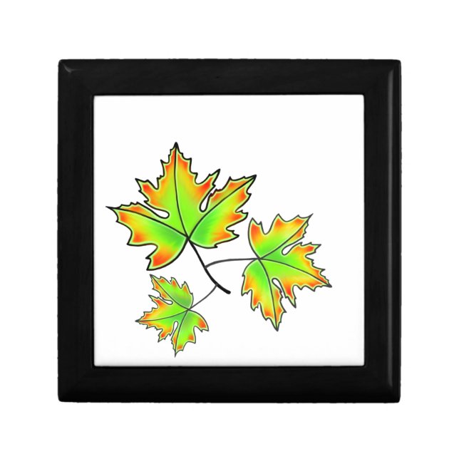 Maple Leaf Keepsake Box (Front)