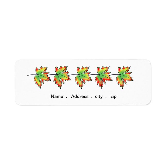 Maple Leaf Label (Front)
