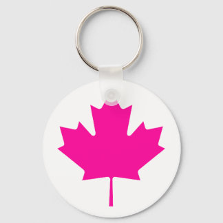 Maple Leaf MagentaTransp The MUSEUM Zazzle Gifts Keychain