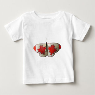"Maple Leaf Monarch" Canadian Flag Butterfly  Baby T-Shirt
