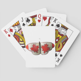 "Maple Leaf Monarch" Canadian Flag Butterfly  Poker Cards