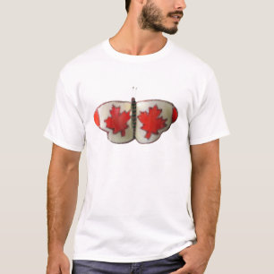 "Maple Leaf Monarch" Canadian Flag Butterfly T-Shirt