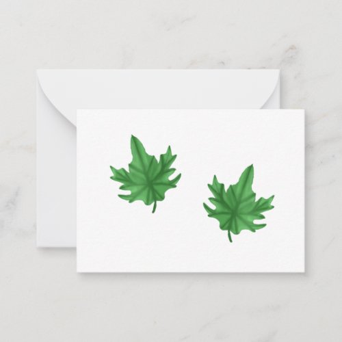 Maple leaf note card