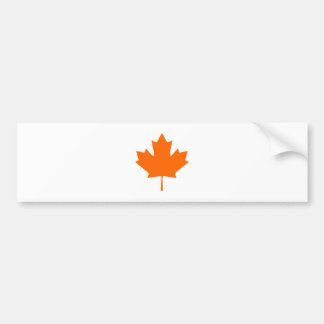 Maple Leaf OrangeBrTransp The MUSEUM Zazzle Gifts Bumper Sticker