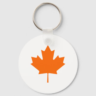 Maple Leaf OrangeBrTransp The MUSEUM Zazzle Gifts Keychain