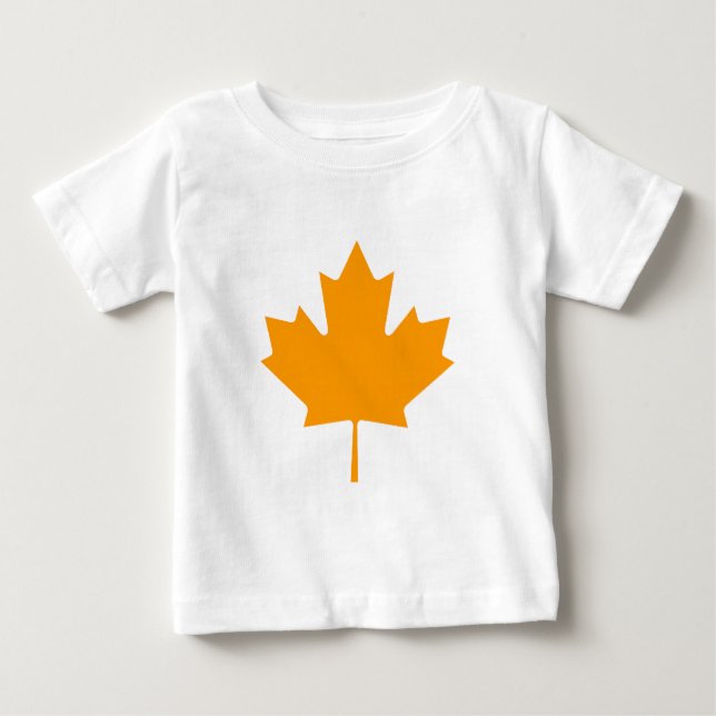 Maple Leaf OrangeTransp The MUSEUM Zazzle Gifts Baby T-Shirt (Front)