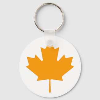 Maple Leaf OrangeTransp The MUSEUM Zazzle Gifts Keychain