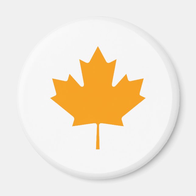 Maple Leaf OrangeTransp The MUSEUM Zazzle Gifts Magnet (Front)
