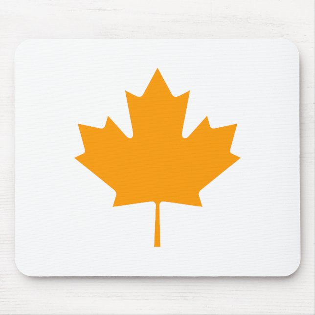 Maple Leaf OrangeTransp The MUSEUM Zazzle Gifts Mouse Pad (Front)