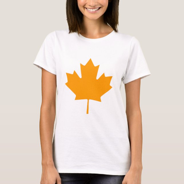 Maple Leaf OrangeTransp The MUSEUM Zazzle Gifts T-Shirt (Front)