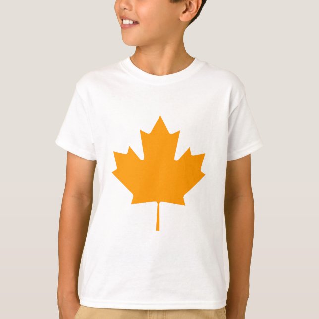 Maple Leaf OrangeTransp The MUSEUM Zazzle Gifts T-Shirt (Front)