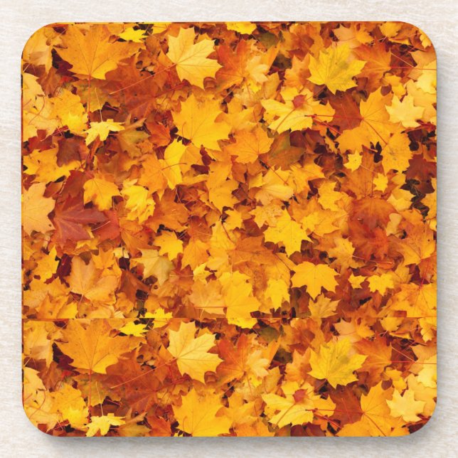 Maple Leaf Pattern-25877 Beverage Coaster (Front)
