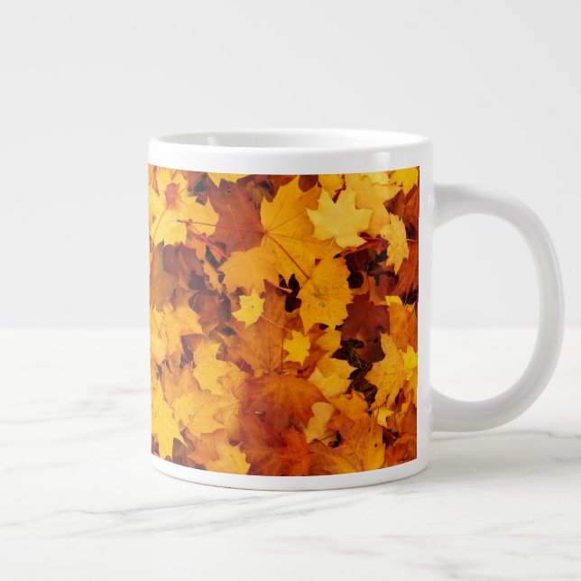 Maple Leaf Pattern-25877 Giant Coffee Mug (Right)