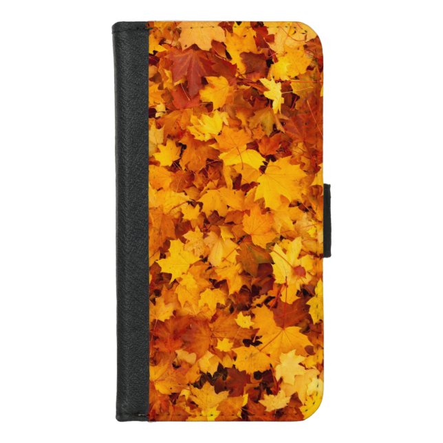 Maple Leaf Pattern-25877 iPhone Wallet Case (Front)