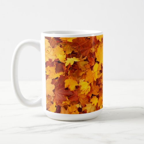 Maple Leaf Pattern Coffee Mug