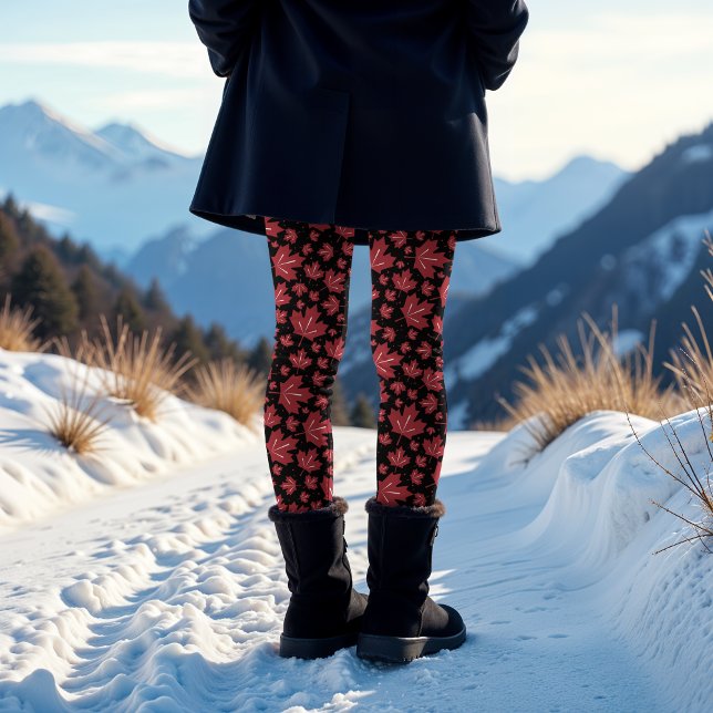 Maple Leaf Pattern Leggings (Creator Uploaded)