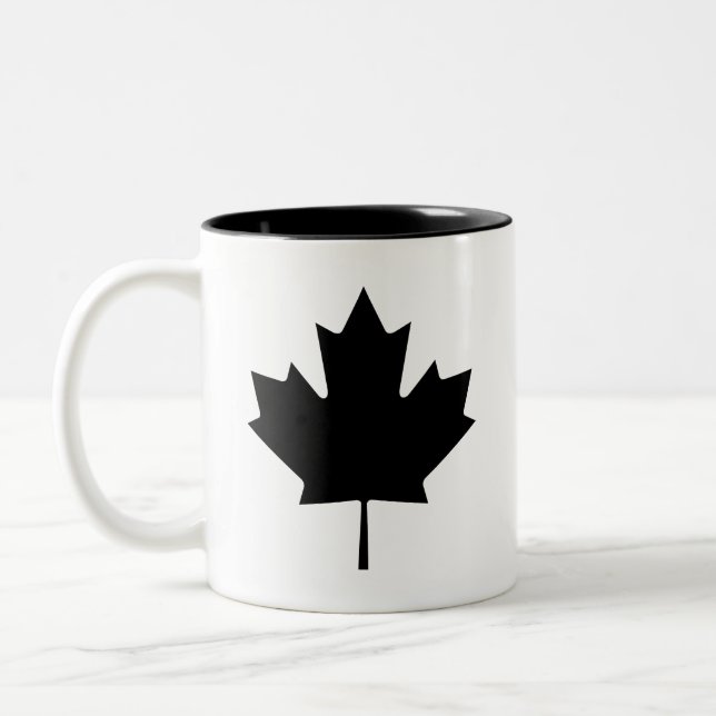 'Maple Leaf' Pictogram Mug (Left)