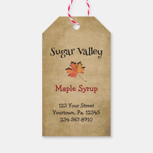 Maple Leaf Product Tag