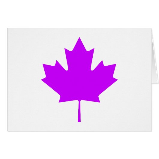 Maple Leaf PurpleTransp The MUSEUM Zazzle Gifts (Front Horizontal)