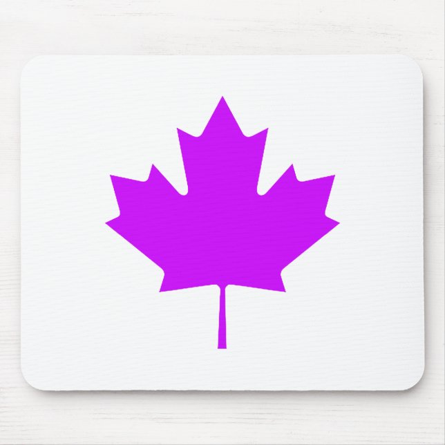 Maple Leaf PurpleTransp The MUSEUM Zazzle Gifts Mouse Pad (Front)
