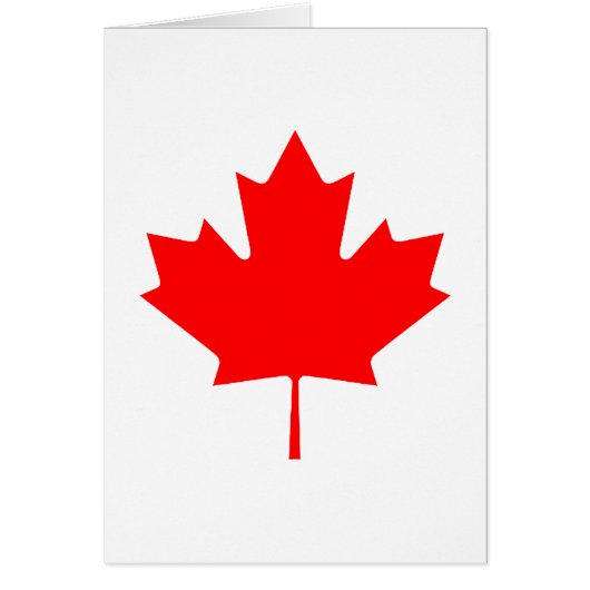 Maple Leaf RedTransp The MUSEUM Zazzle Gifts Cards (Front)