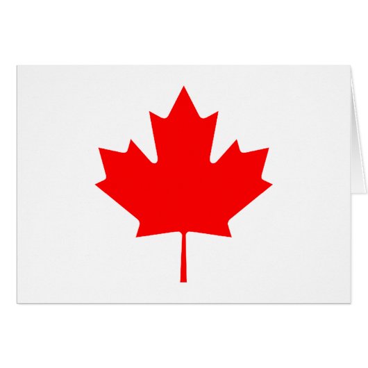 Maple Leaf RedTransp The MUSEUM Zazzle Gifts Cards (Front Horizontal)