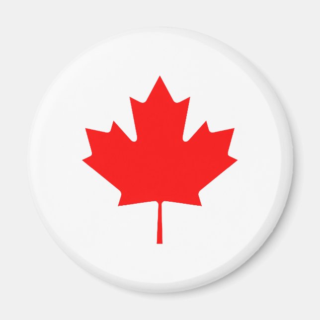 Maple Leaf RedTransp The MUSEUM Zazzle Gifts Magnet (Front)